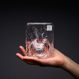 Iceberg Glass Vase Pink - 11.8 cm / ガラス花器 氷山