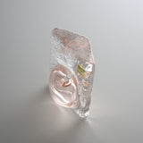 Iceberg Glass Vase Pink - 11.8 cm / ガラス花器 氷山