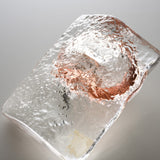Iceberg Glass Vase Pink - 11.8 cm / ガラス花器 氷山