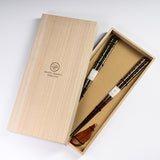 Wakasa lacquerware Chopsticks with Chopstick Rest - Garden Cherry / 若狭塗箸 桜 ギフトセット