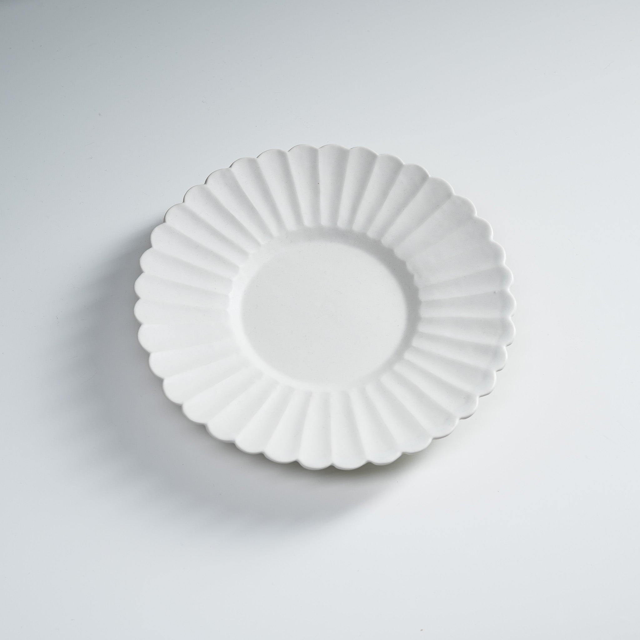 USUKI Ware Handmade Rim Plate - 19.5 cm / 臼杵焼き リム皿