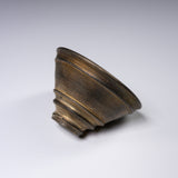 USUKI Ware Handmade Tea Cup - Silver Gold Glaze  / 臼杵焼