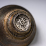 USUKI Ware Handmade Tea Cup - Silver Gold Glaze  / 臼杵焼