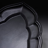 USUKI Ware Handmade Large Oval Plate - Black / 臼杵焼