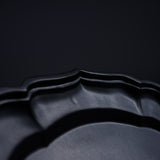 USUKI Ware Handmade Large Oval Plate - Black / 臼杵焼