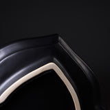 USUKI Ware Handmade Large Oval Plate - Black / 臼杵焼