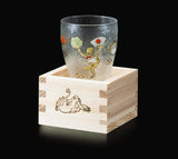 Lucky Animals Masuzake / Sake Cup with Wooden Masu - Frog / カエル