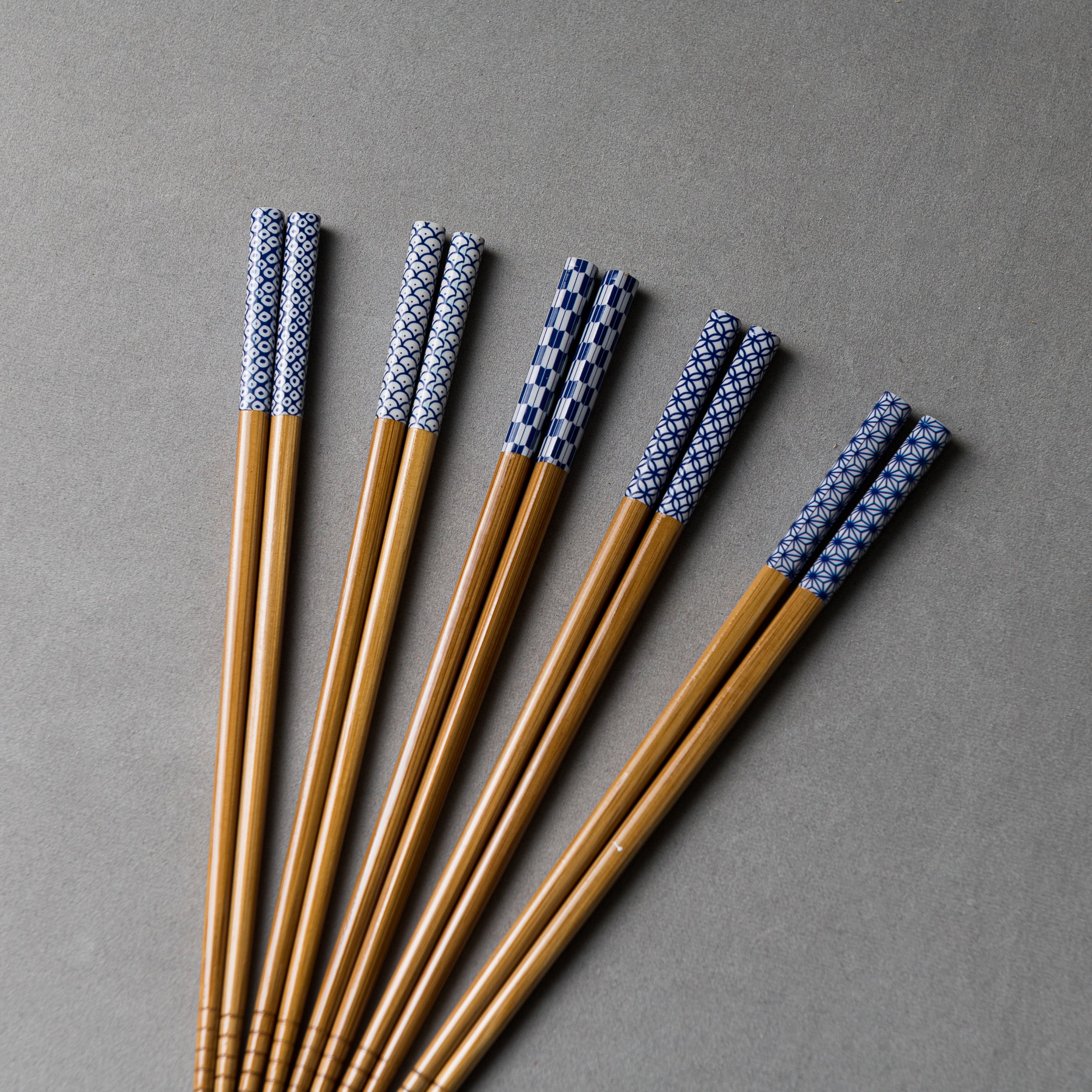 Natural Bamboo Chopstick Set of 5 - Wagara
