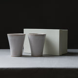 Hagi ware Pair Tumbler Gift Set - SORAIRO / 萩焼 ペアタンブラー