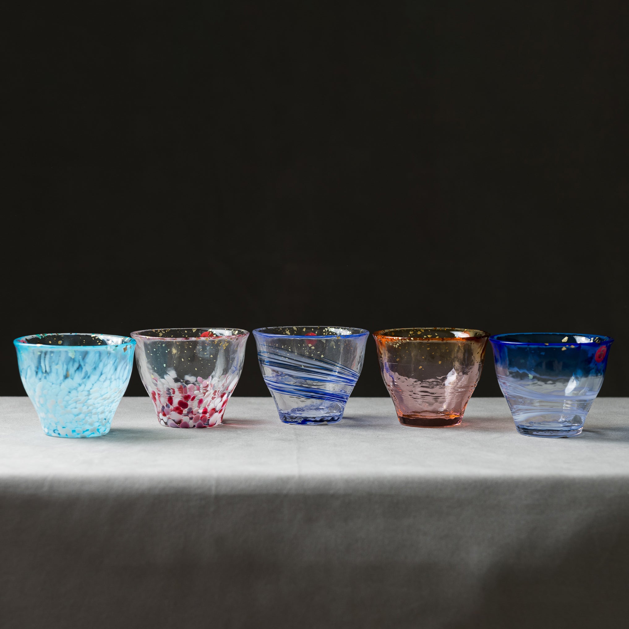 Kinsai / 金彩 - Large Sake Cup (ぐい呑み) - 5 Colours
