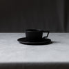 Load image into Gallery viewer, Kinto Oct Cup &amp; Saucer - Black - 80 ml