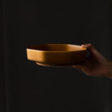 Tsudoi Shallow Bowl - Octagon / Mustard