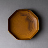 Tsudoi Shallow Bowl - Octagon / Mustard