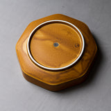 Tsudoi Shallow Bowl - Octagon / Mustard