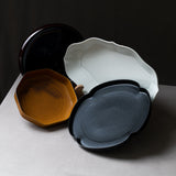 Tsudoi Shallow Bowl - Octagon / Mustard
