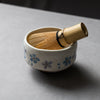 Mini Matcha Bowl Sakura - Blue / 抹茶碗 桜吹雪