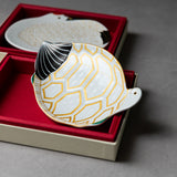 Arita Ware Single Plate Gift Box - 13.5 cm - Crane or Tortoise / 有田焼 幸楽窯 鶴亀 小皿