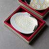 Arita Ware Single Plate Gift Box - 13.5 cm - Crane or Tortoise / 有田焼 幸楽窯 鶴亀 小皿