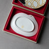 Arita Ware Single Plate Gift Box - 13.5 cm - Crane or Tortoise / 有田焼 幸楽窯 鶴亀 小皿