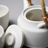 TK Teapot Set - One Pot Two Cups - 600 ml White / TK 茶器