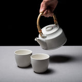 TK Teapot Set - One Pot Two Cups - 600 ml White / TK 茶器