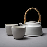 TK Teapot Set - One Pot Two Cups - 600 ml White / TK 茶器