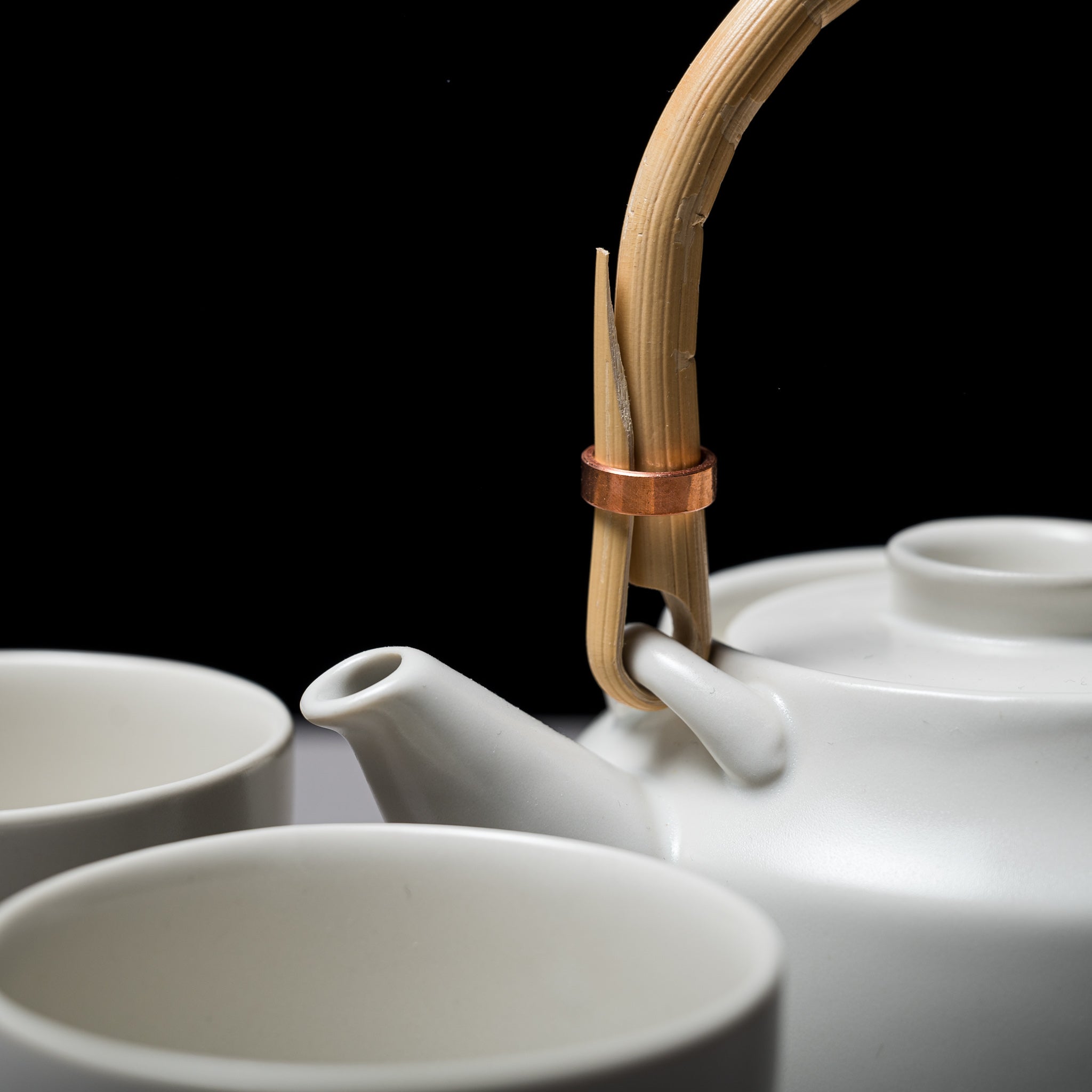 TK Teapot Set - One Pot Two Cups - 600 ml White / TK 茶器
