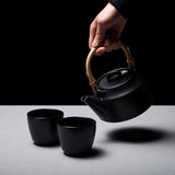 TK Teapot Set - One Pot Two Cups - 600 ml Black / TK 茶器