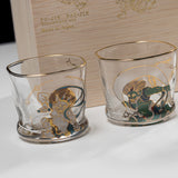 Fujin-Raijin Sake Set - 1 Jug and 2 Sake Glasses / 風神雷神 酒器セット