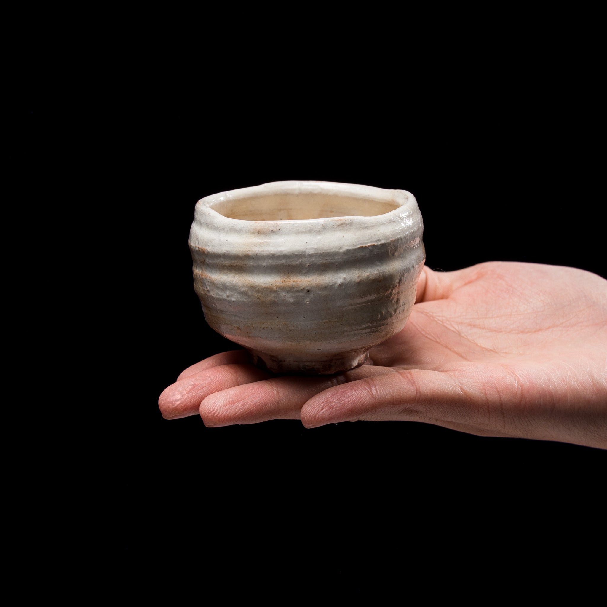 Hagi Ware Pottery Sake Cup - Kohiki