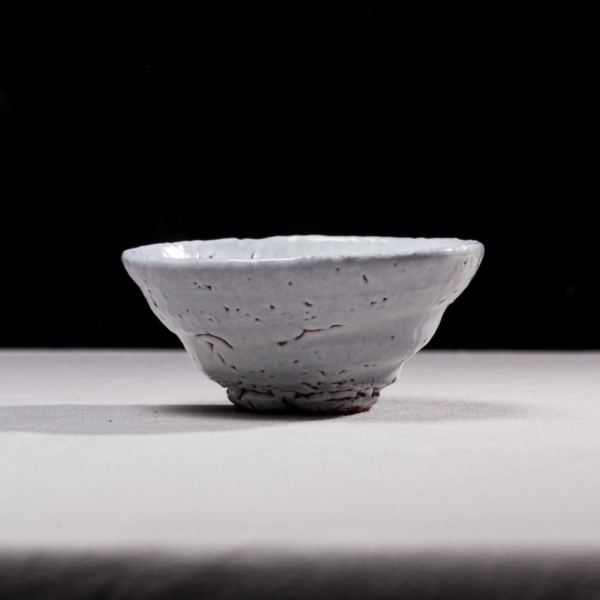 Hagi Ware Pottery Tea Bowl, Rice Bowl - White Hagi