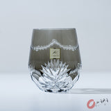 KAGAMI Crystal Edo-Kiriko Rock Glass - Ardisia Crenata / 万両