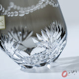 KAGAMI Crystal Edo-Kiriko Rock Glass - Ardisia Crenata / 万両