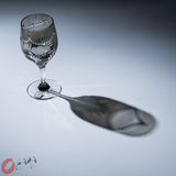 KAGAMI Crystal Edo-Kiriko Wine Glass - Ardisia Crenata / 万両