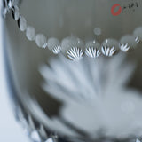 KAGAMI Crystal Edo-Kiriko Wine Glass - Ardisia Crenata / 万両