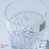 KAGAMI Crystal Japanese Handmade Double Whiskey Glass - 100ml / Kagome