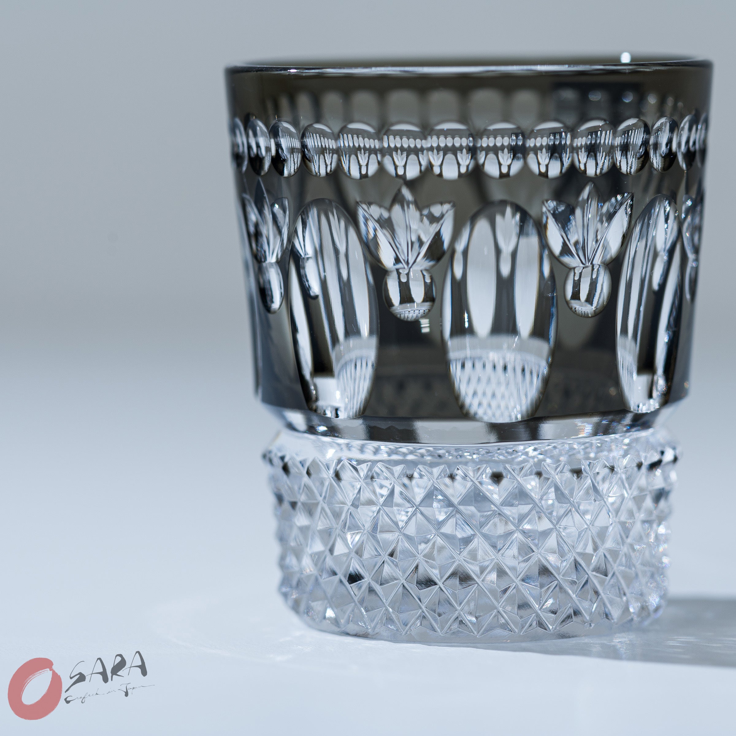 KAGAMI Crystal Premium Sake Glass - Retro / レトロ