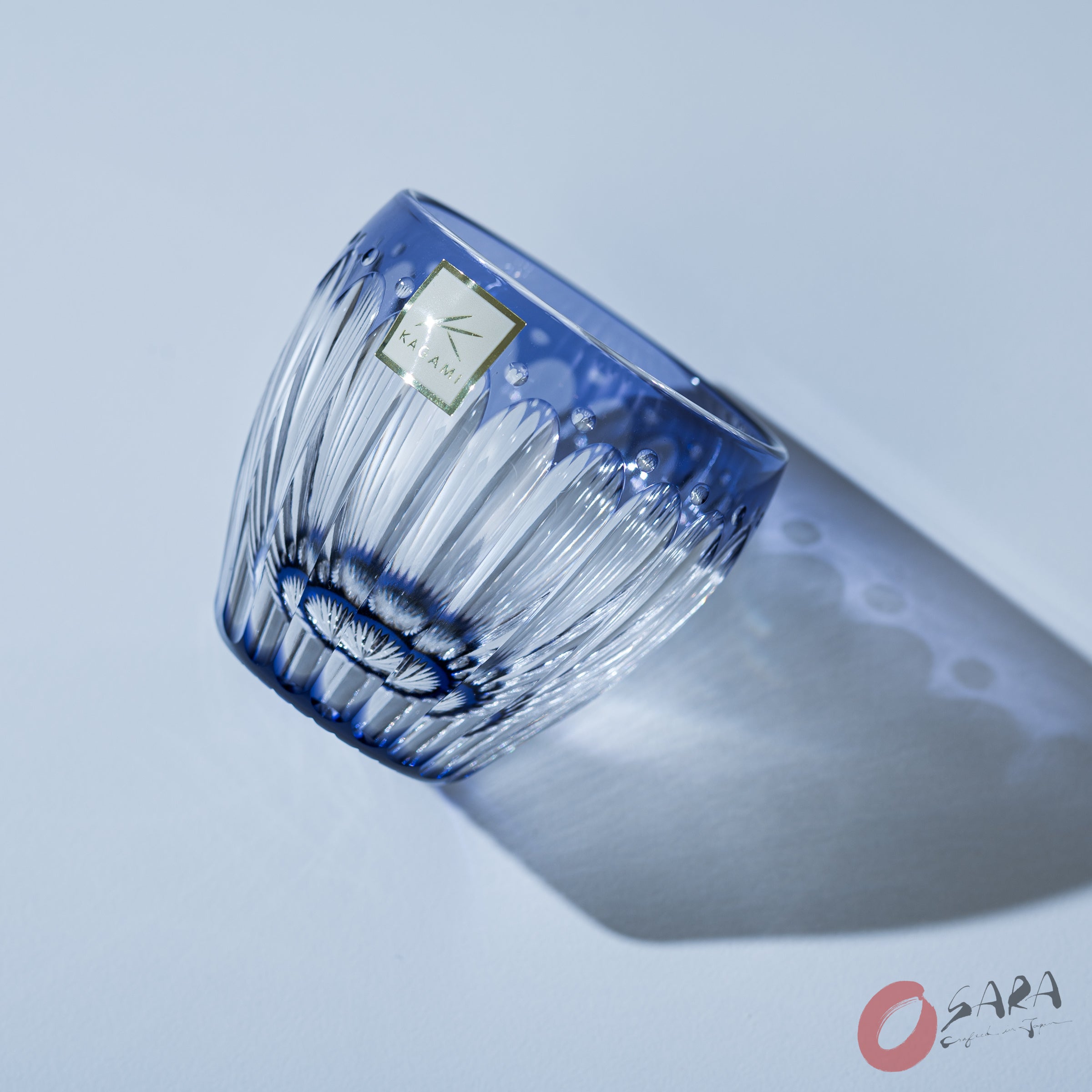 KAGAMI Crystal Sake Glass - Chrysanthemum / 菊花