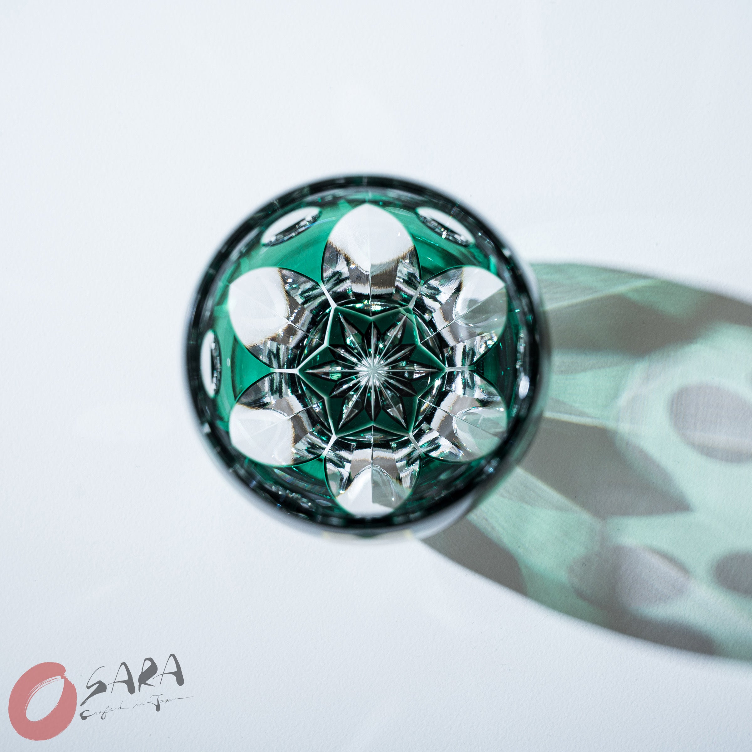 KAGAMI Crystal Sake Glass - Narcissus / 水仙