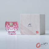 KAGAMI Crystal Sake Glass - Sakura / 桜