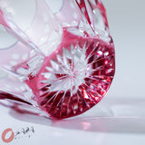 KAGAMI Crystal Sake Glass - Sakura / 桜