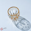 Load image into Gallery viewer, KAGAMI Crystal Sake Glass - Sunflower / 向日葵