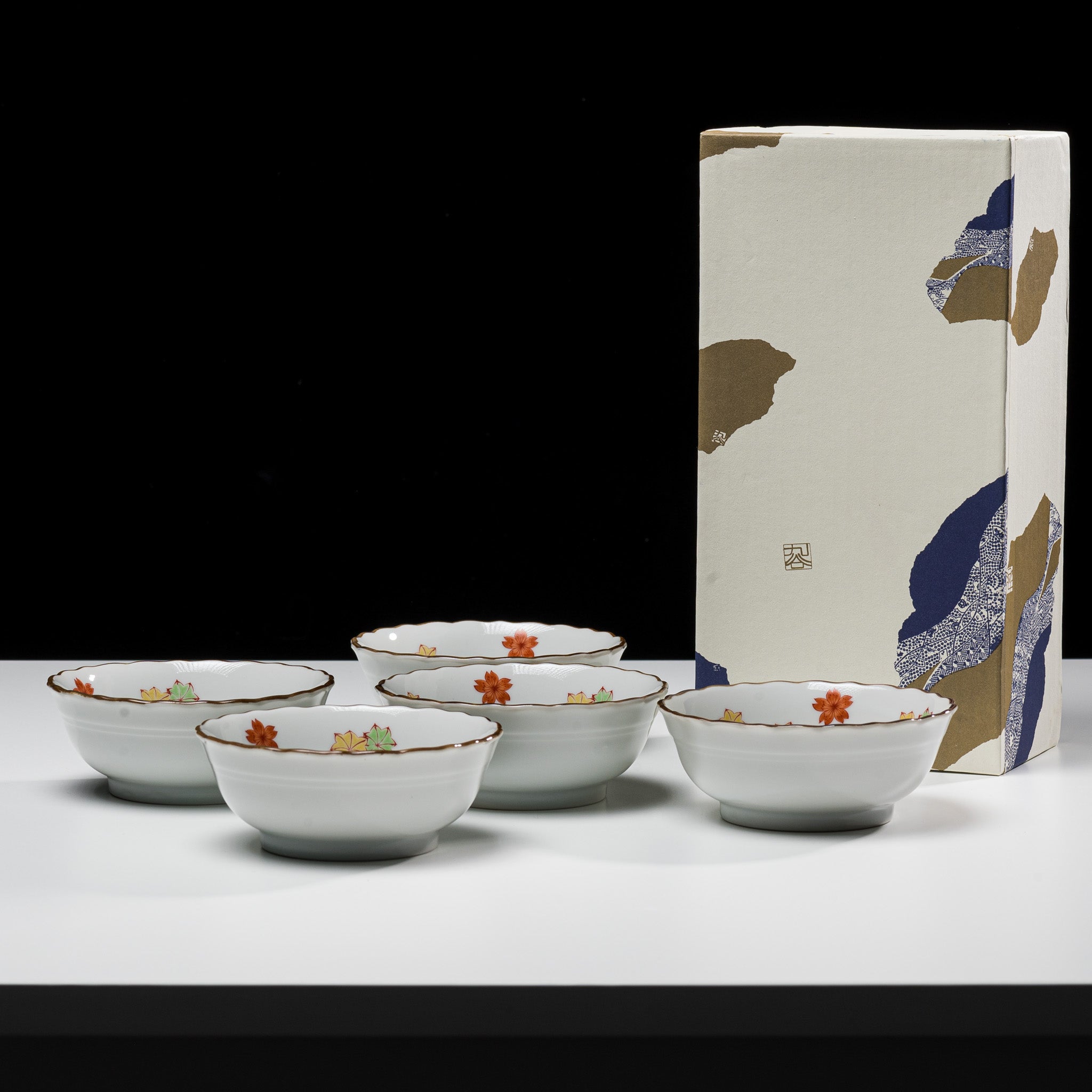 Kutani ware Bowl - Set of 5