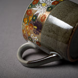 Kutani ware Hanazume Mug Cup / 九谷焼 花詰マグカップ