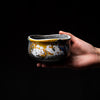Load image into Gallery viewer, Kutani ware Kacho Fugetsu Premium Matcha Bowl / 九谷焼 吉田屋山桜に鳥 抹茶碗