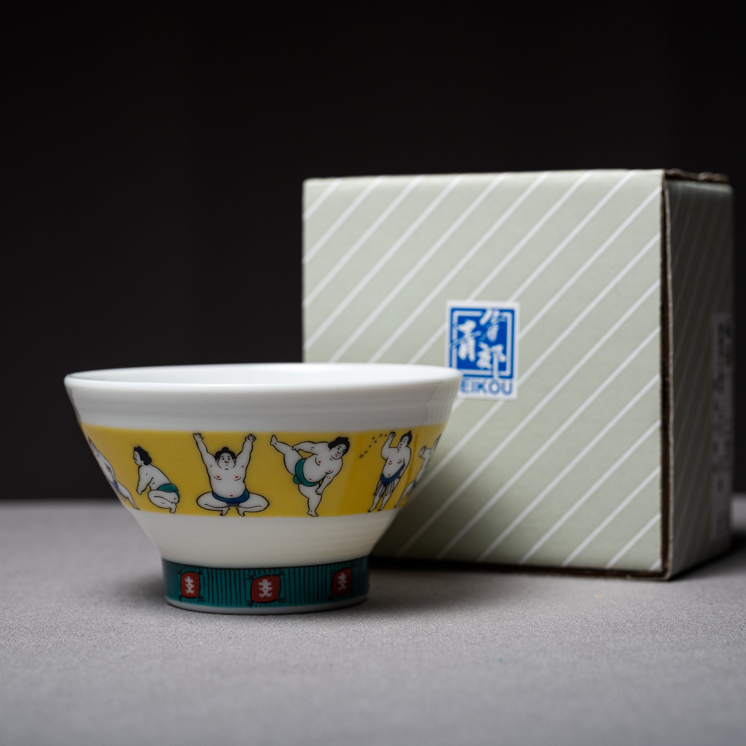 Kutani ware Design Rice Bowl / 九谷色絵 千段飯碗