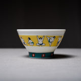 Kutani ware Design Rice Bowl / 九谷色絵 千段飯碗