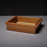 Japanese Cedar Box -shaped Soba Noodle Bowl - Rectangle - 2 Sizes / ざるそば皿