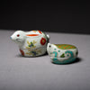 Load image into Gallery viewer, Arita Ware Turtle Condiment Container / 有田焼 亀の珍味入れ