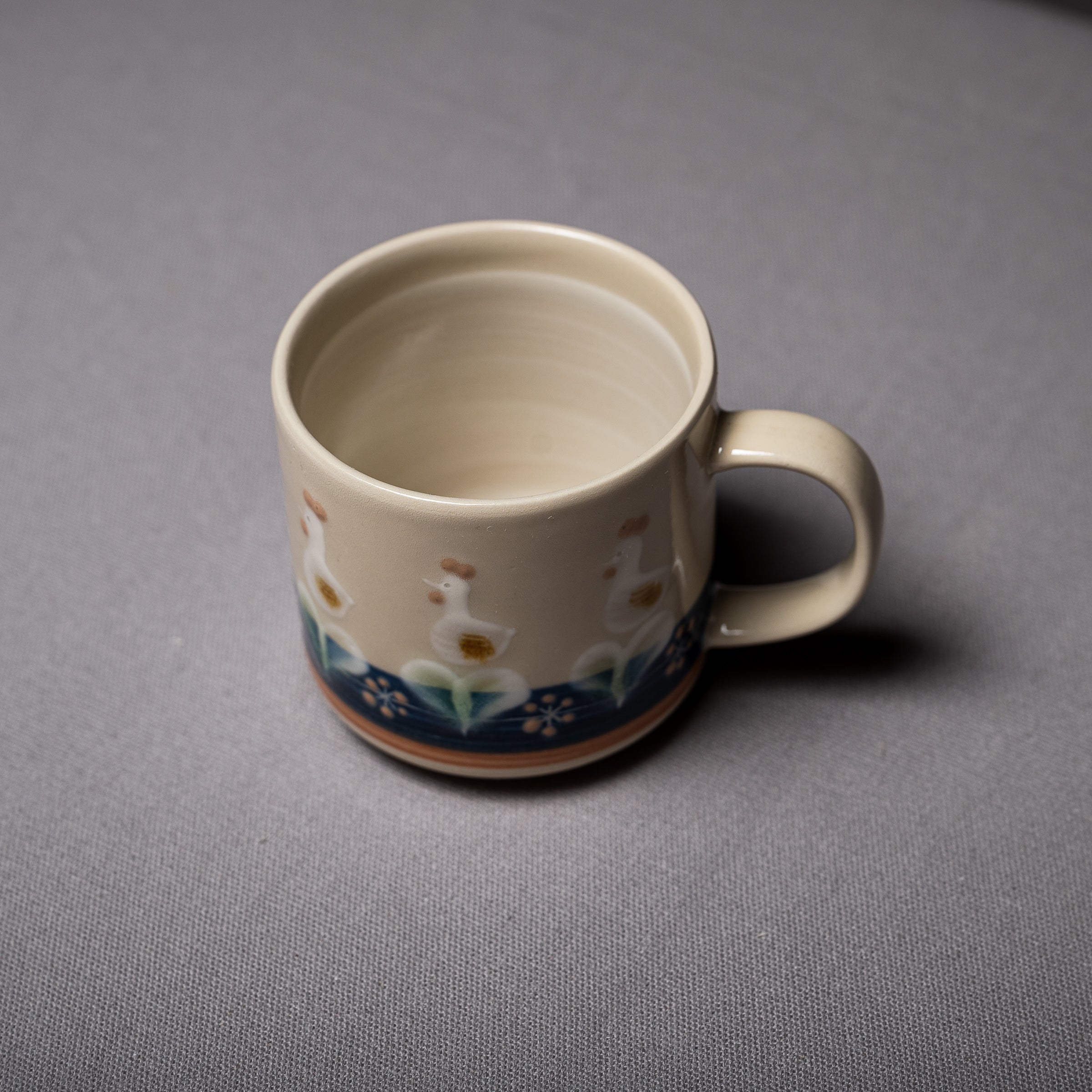 Fukube Mug Cup - Duck or Chicken / ふくべ 窯